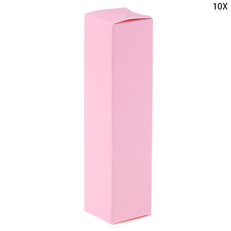10pcs Kraft Paper Cardboard Box For Lipstick Cosmetic Essential Oil Package Box Rectangle Perfume Bottle Packaging Boxes: PK