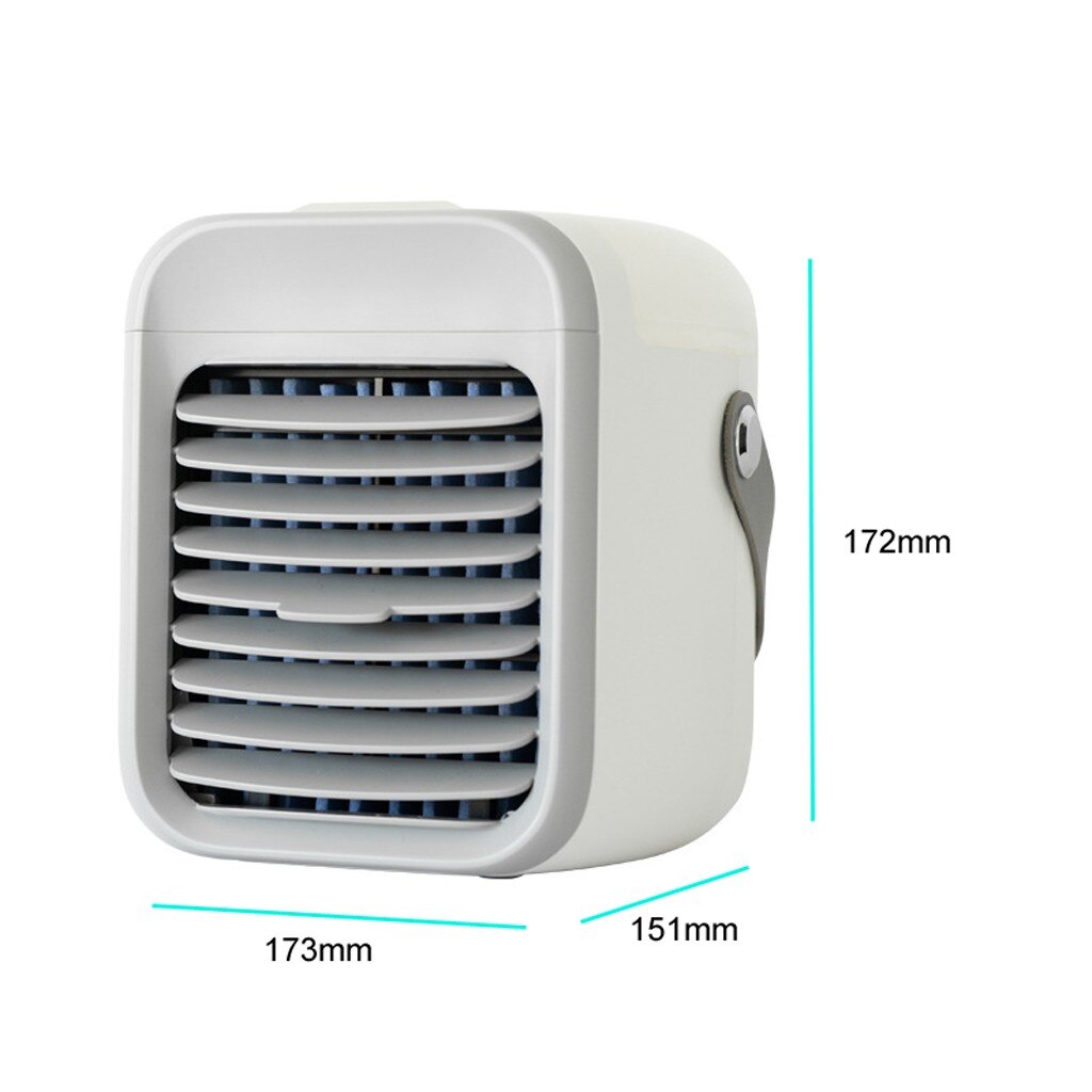 Portable Air Conditioner Fan Rechargeable Evaporative Air Conditioner Fan 3 Speeds 7 Colors Cordless Personal Air Cooler#s