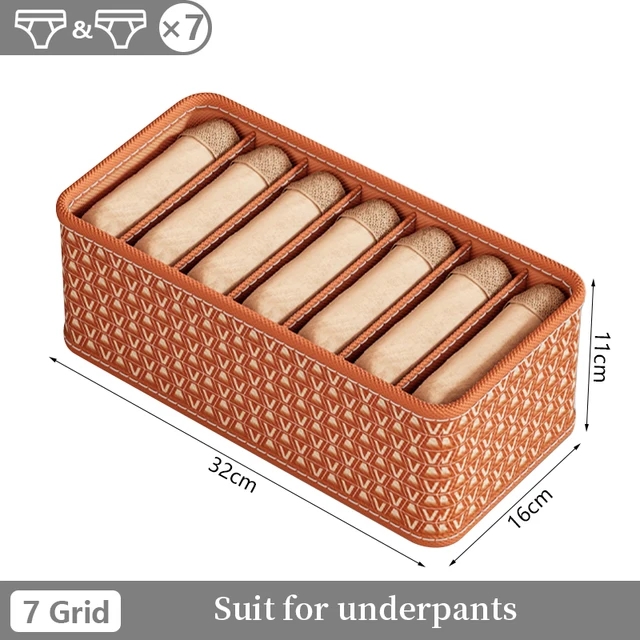 Ondergoed Opbergdoos Slaapzaal Slaapkamer Garderobe Ondergoed Organizer Opvouwbare Bh Sokken Lade Divider Box Kast Organizer: Licht Groen