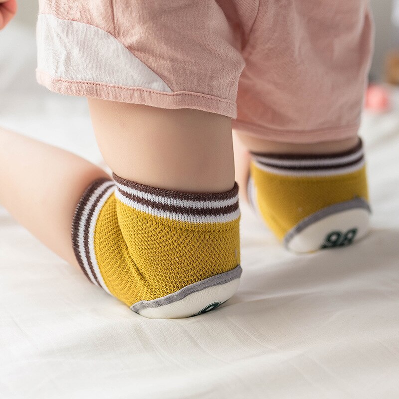 Kids Meisje Jongen Kruipen Elleboog Zuigelingen Peuters Baby Mesh Knie Pads Protector Veiligheid Katoen Knie Pad Baby Anti-Fall beenwarmers