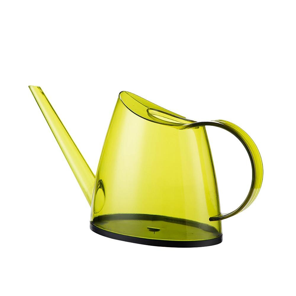 1.4L garden watering can pot with long mouth gardening tools can long spout watering kettle small pot for indoor outdoor: Yellow