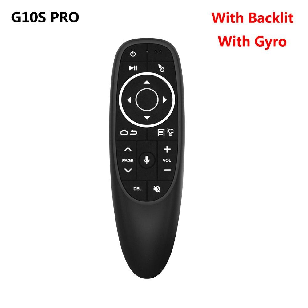 2.4G Wireless Smart Voice Remote Control G10 Gyroscope Air Mouse Backlit G10S PRO Bluetooth G10BTS for H96 Max Android TV Box: Gyro with backlit