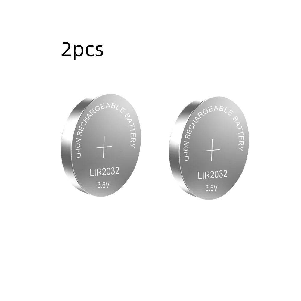 2-10PCS LIR2032 Rechargeable Battery 2032 Lithium charging Can Replace CR2032 for watches: PURPLE