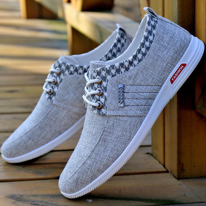 Espadrilles à lacets pour hommes, chaussures de marche, de sport, de conduite, plates, antidérapantes, confortables, mocassins de pêcheur: Blue / 6.5
