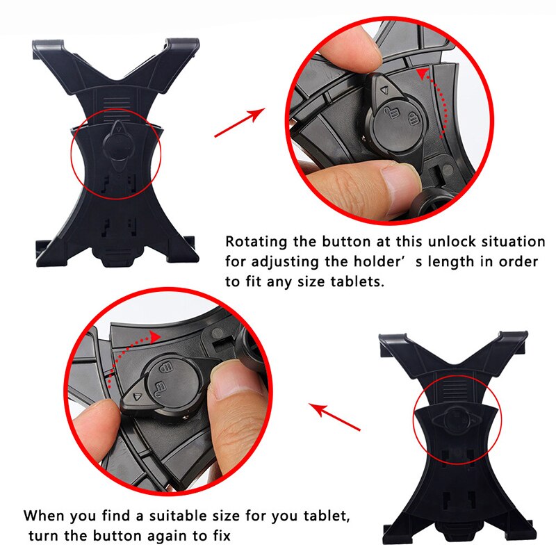 Universal 8.0-10 inch Car Tablet PC Holder Car Auto CD Mount Holder Stand for Lenovo Yoga tab 3/4 10 8 Plus x103F X304F soporte