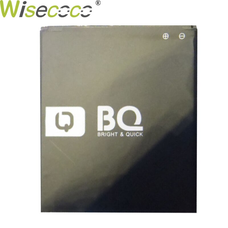 Wisecoco BQS5050 2500 2600mah の 3.8V バッテリー Bq BQS 5050 BQ-5050 BQS-5050 ストライク Selfie 電話バッテリー交換 + 追跡番号: Black