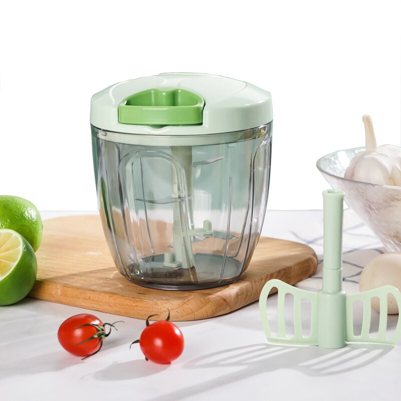 400/900ml kraftfulde madhakker hakkemaskine kødkværn hånd-power mixer blender til at hakke kød frugt grøntsag nødder river skærer