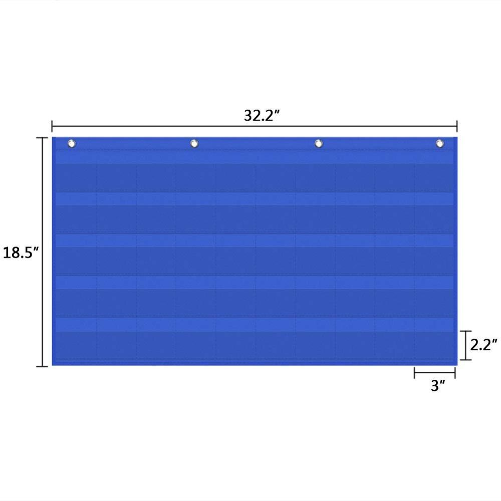 Gráfico de bolso do número de aprendizagem visual-brinquedos de contagem presescolar de habilidade precoce, para parede da sala de aula, placa de boletim