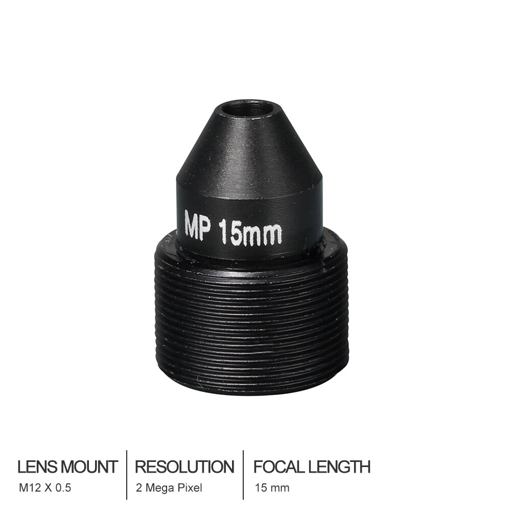 Hd Cctv Lens Pinhole 15Mm M12 * 0.5 Mount 1/2 &quot;F1.6 28.3 Graden Voor Beveiligingscamera &#39;S