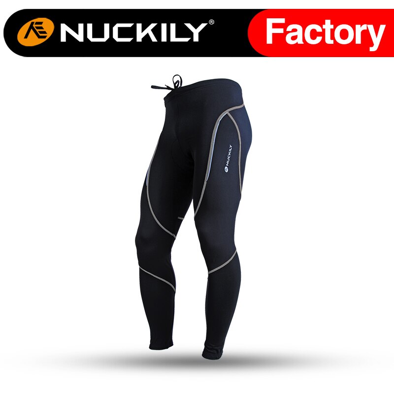 Nuckily Men's Pro Cycling Sportswear 3D Padded Coolmax Gel Bicycle Cycling Trousers Maillot Cycling Pants Mountain Bike Tight: GRAY / XXXL