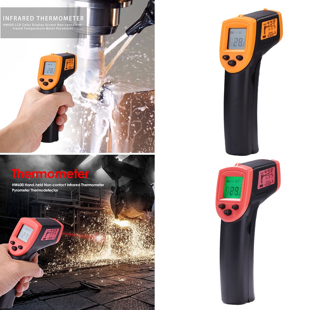 Digital Infrared Thermometer Contactless Temperature Pyrometer Meter Gun