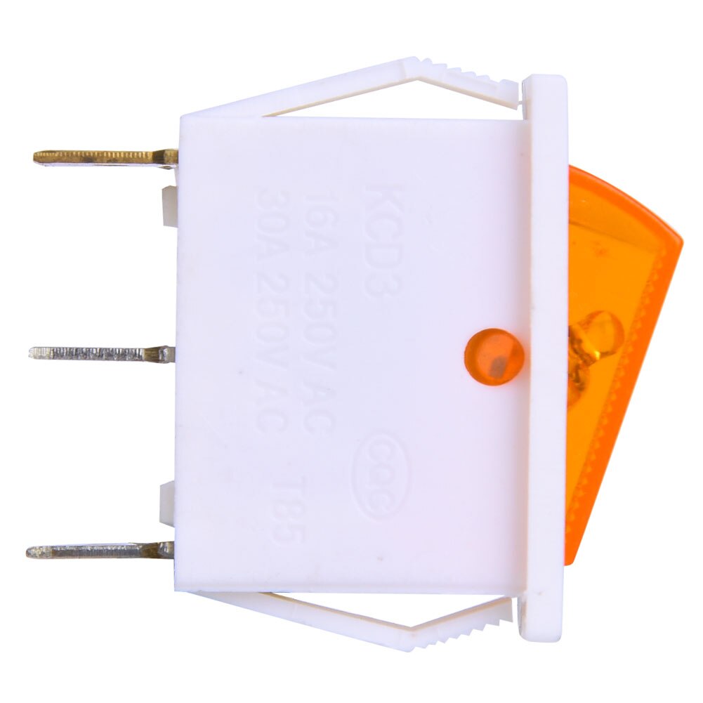 10pcs Rocker Switch 2Posotion ON-OFF 3Pin Snap Rocker Switch SPST Rocker Switch