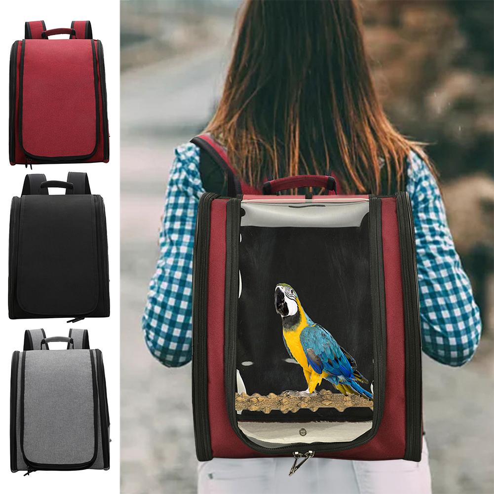 Animal de compagnie perroquet sac à dos oiseau transporteur de voyage extérieur oiseau Cage de Transport respirant perroquet sortir sac à dos voyage randonnée