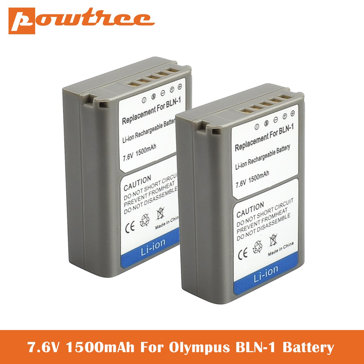 BLN-1 Battery and Charger for Olympus BLN-1, BCN-1 and Olympus OM-D E-M1, Olympus Pen F, OM-D E-M5, Pen E-P5, OM-D E-M5: 2 Picec Battery