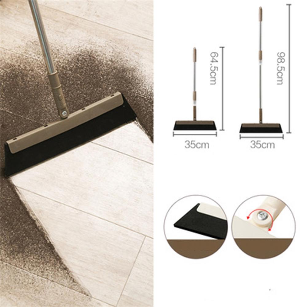 180 Degree Rotatable Mop Long Handle Broom Sweeper Magic Sponge Window Floor Cleaner Dust Brush Bathroom Mop Home Cleaning Tool: 1pc brown