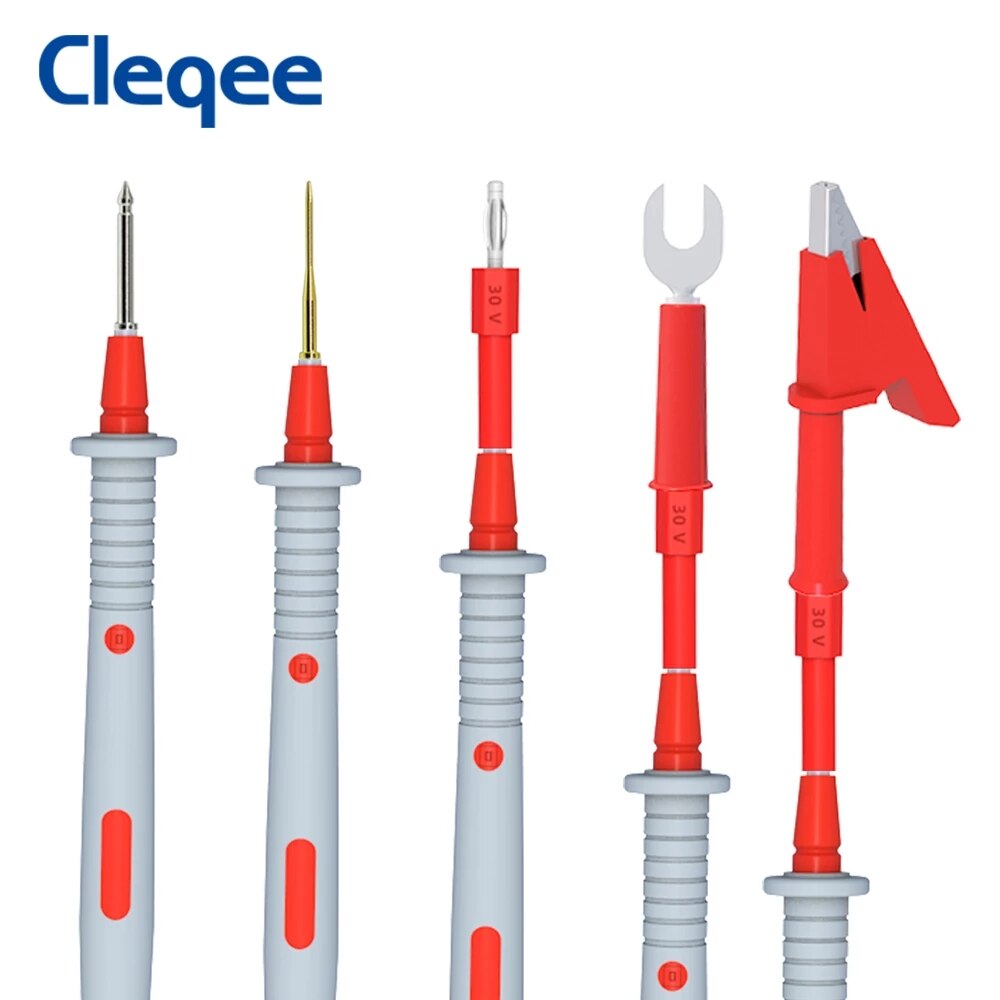 Cleqee Multimeter Probe Probes Replaceable Needles Test Leads Kits Probes For Digital Multimeter Cable Feeler For Multimeter
