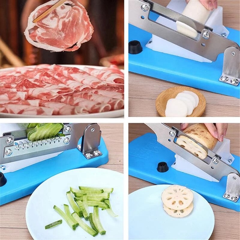 Huishoudelijke Handmatige Vlees Slicer Freeze Lamp Snijmachine Rundvlees Kruid Schapenvlees Rolls Cutter Vlees Slicer Vege Cutter
