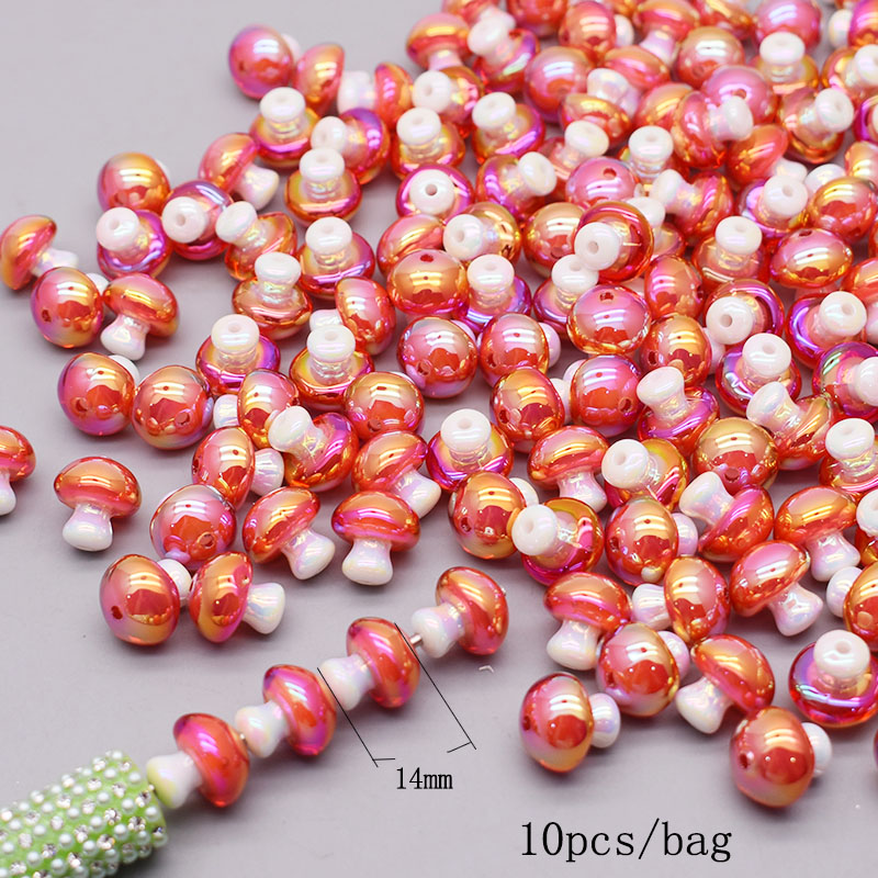 5 unids/bolsa cuentas acrílicas hechas a mano pequeño oso conejo Toon cuentas de sirena para fabricación de joyería DIY cadena de teléfono accesorios de bolígrafo: Gris