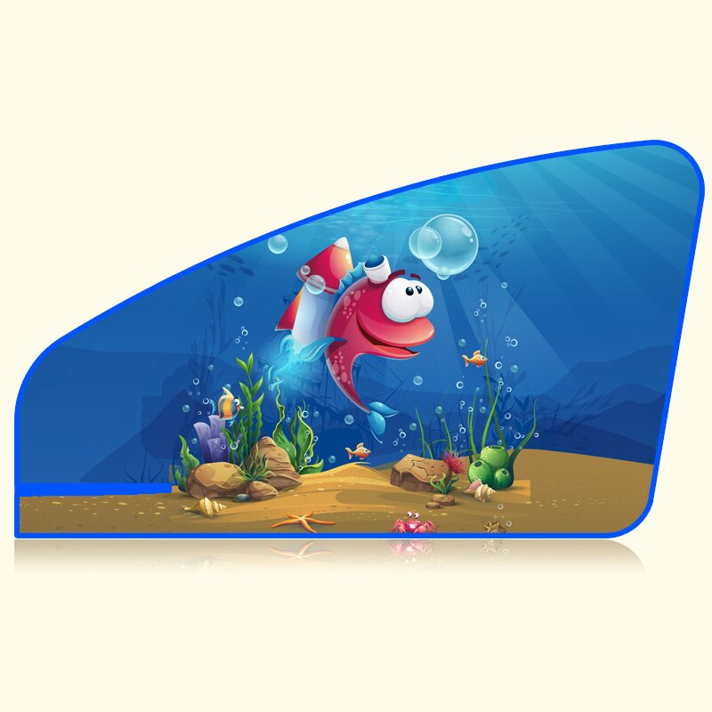 Samochód Cartoon Cute Spaceman magnes boczne osłony przeciwsłoneczne osłona przeciwsłoneczna tylna boczna Auto okno osłona przeciwsłoneczna dla dzieci: E
