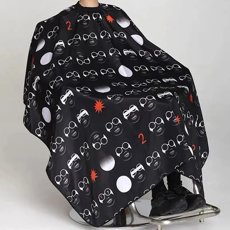 1pcs Barber Cape Waterproof Hairdressing Cape Haircut Gown Cloth For Hair Styling: Ivory