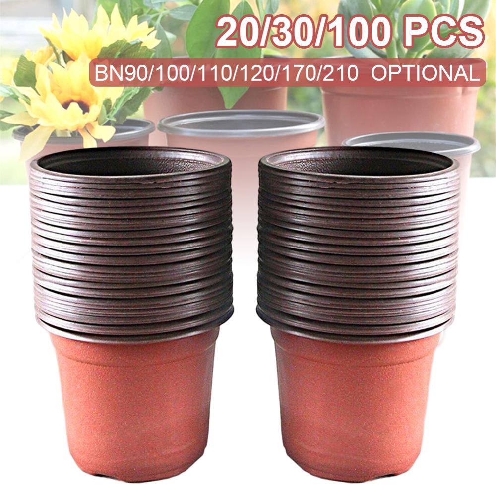 PP Plastic Planting Pot Plants Nursery Pot Seeding Garden Plants Glowing Pots, More Sizes For Garden Planting Tools