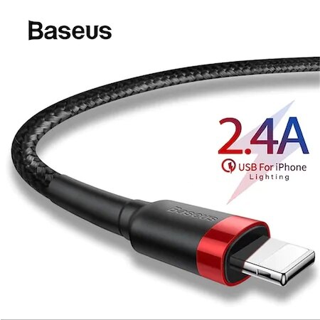 Baseus Lightning 2.4A Usb Touw Fast Charger Kabel