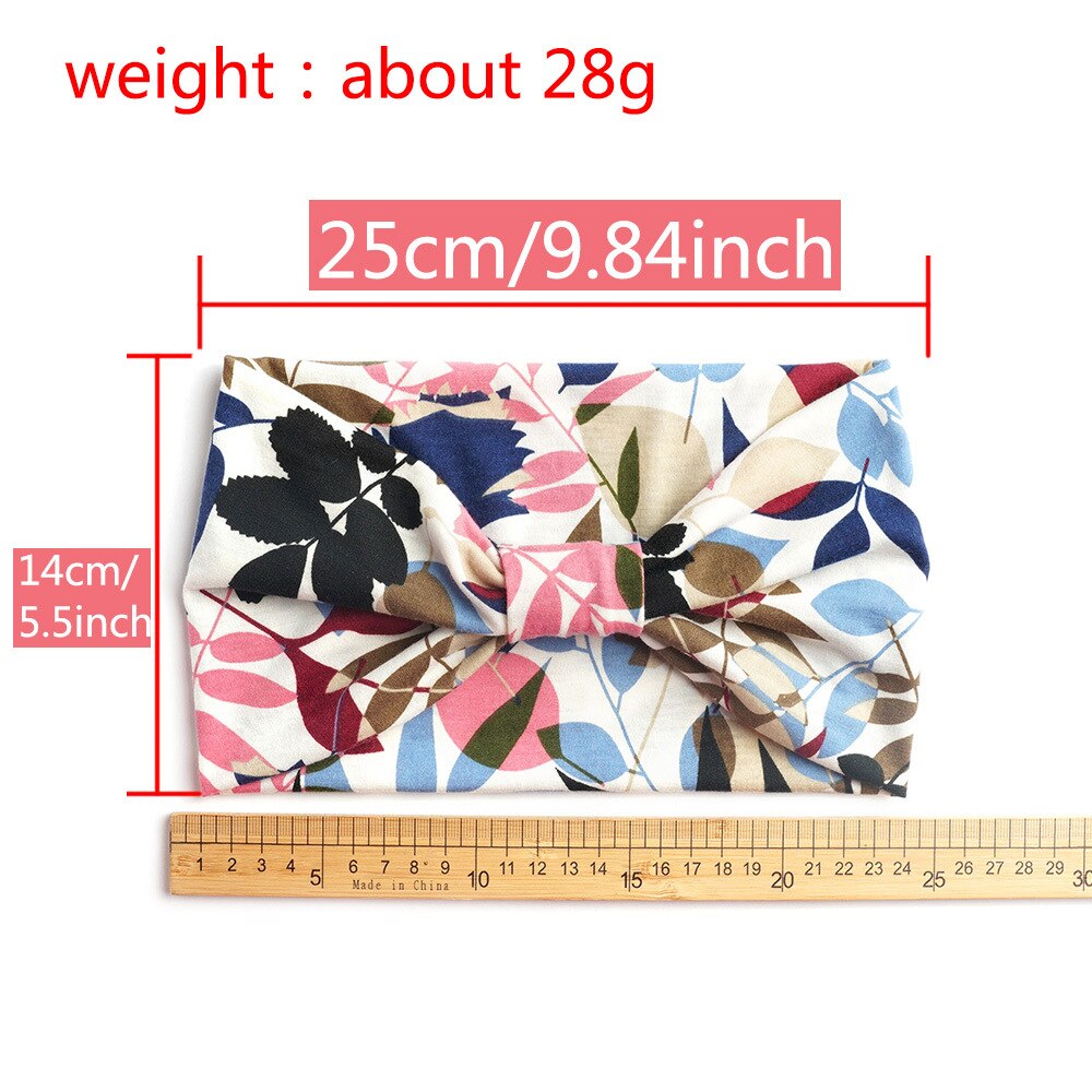 Bedrukte dames haarbanden zomer meisjes hoofdbanden elastische bandana's hoofddeksels voor sport tulband elastische haarband haaraccessoires