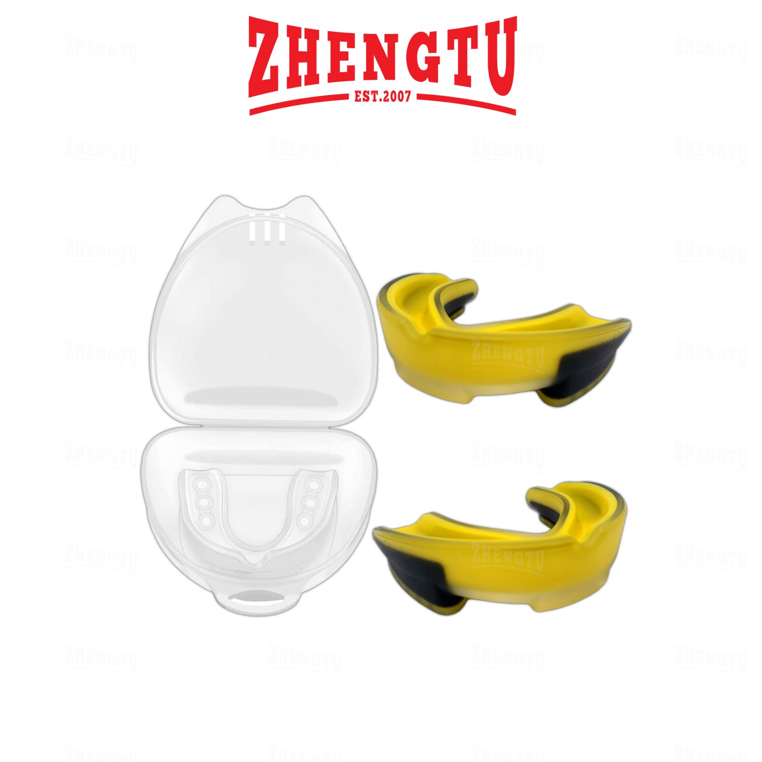 Zhengtu Sport Beschermende Gear Tand Guard Volwassen Boksen Wedstrijd Mma Basketbal Rugby Training Beschermende Apparatuur: YELLOW