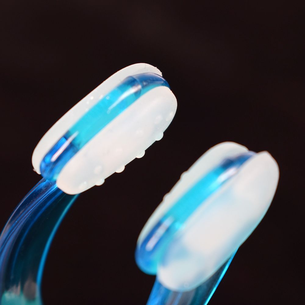 1Pcs Mannen Vrouwen Schoonheid Neus Clip Clipper Clear Blue Pvc Siliconen Zwemmen Zwemmen Neus Clip Beginner Leerling Nose Shaper
