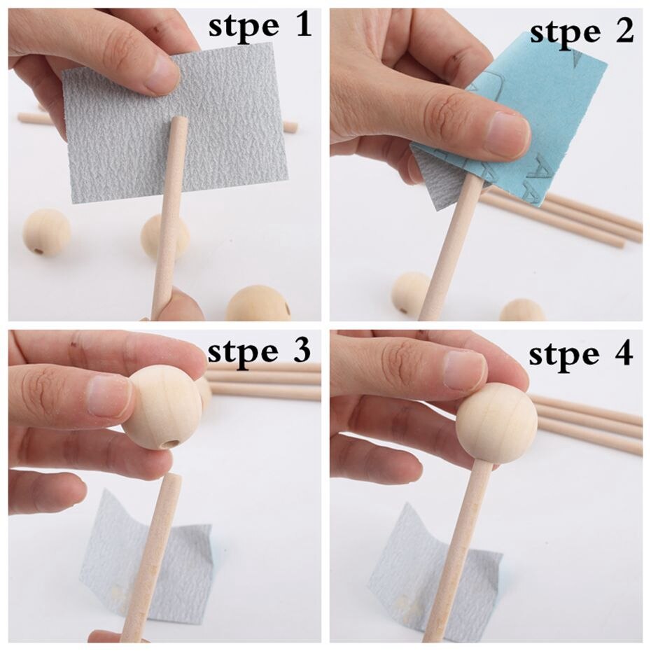 1Set Baby Mobile Crib Hanger Baby Rattles Mobile Wooden Beads Wind Chimes Bell Toys Room Bed Hanging Decor Tent Decor Props