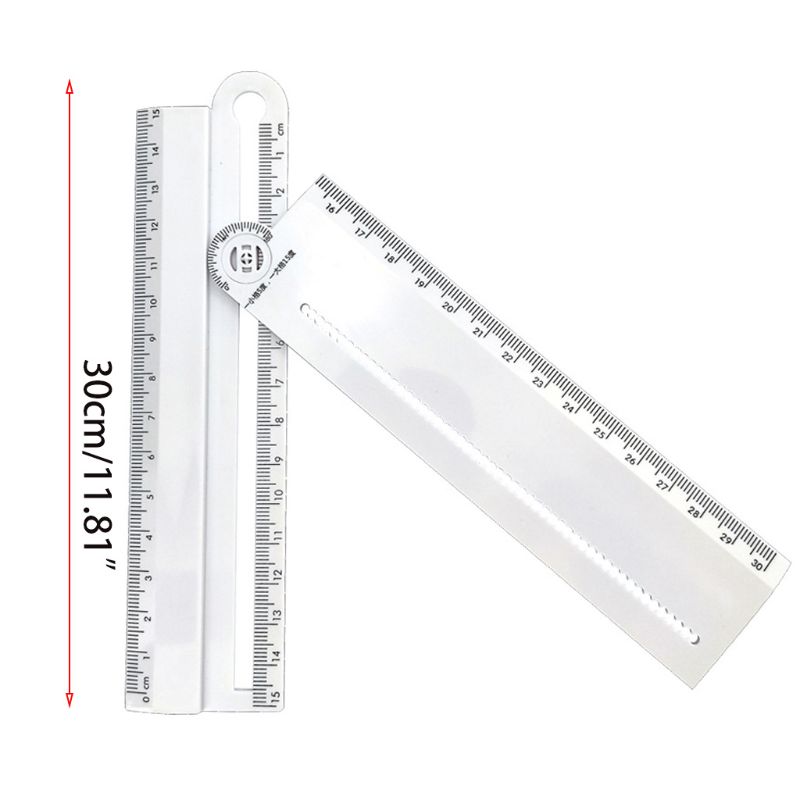 Compass Metal Multifunctional Drawing Circle Tool Ruler Painting B85C