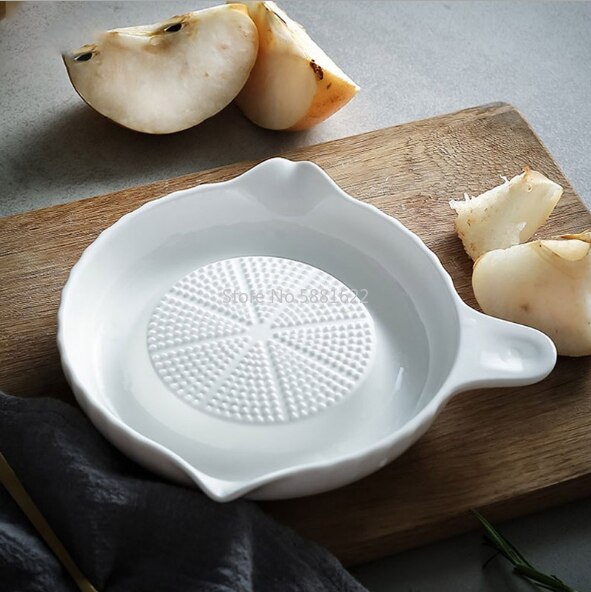 Bruñidor de cerámica de estilo Simple blanco, máquina de pulido portátil de porcelana, zanahoria, jengibre, para el hogar