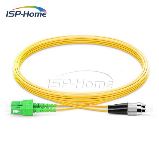 20m SC/APC-FC/UPC Duplex 2.0mm Single Mode Fiber Optic Patch Cord, SC-FC Fiber Patch Cord