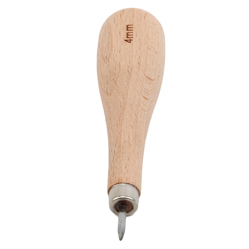 Leather Craft Elm Diamond Awl Household Leather DIY Tool Leather Sewing Tools Home Use: 4mm