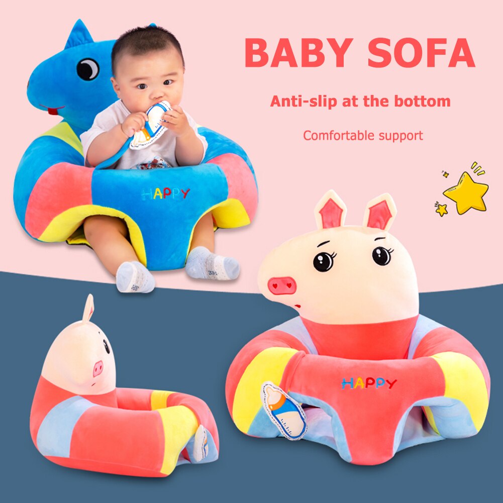 Baby Seat Safety Learning To Sit Classic Texture Sofa Skin-friendly Multi-functional Lovely Cute Soft Toy Dining Chair