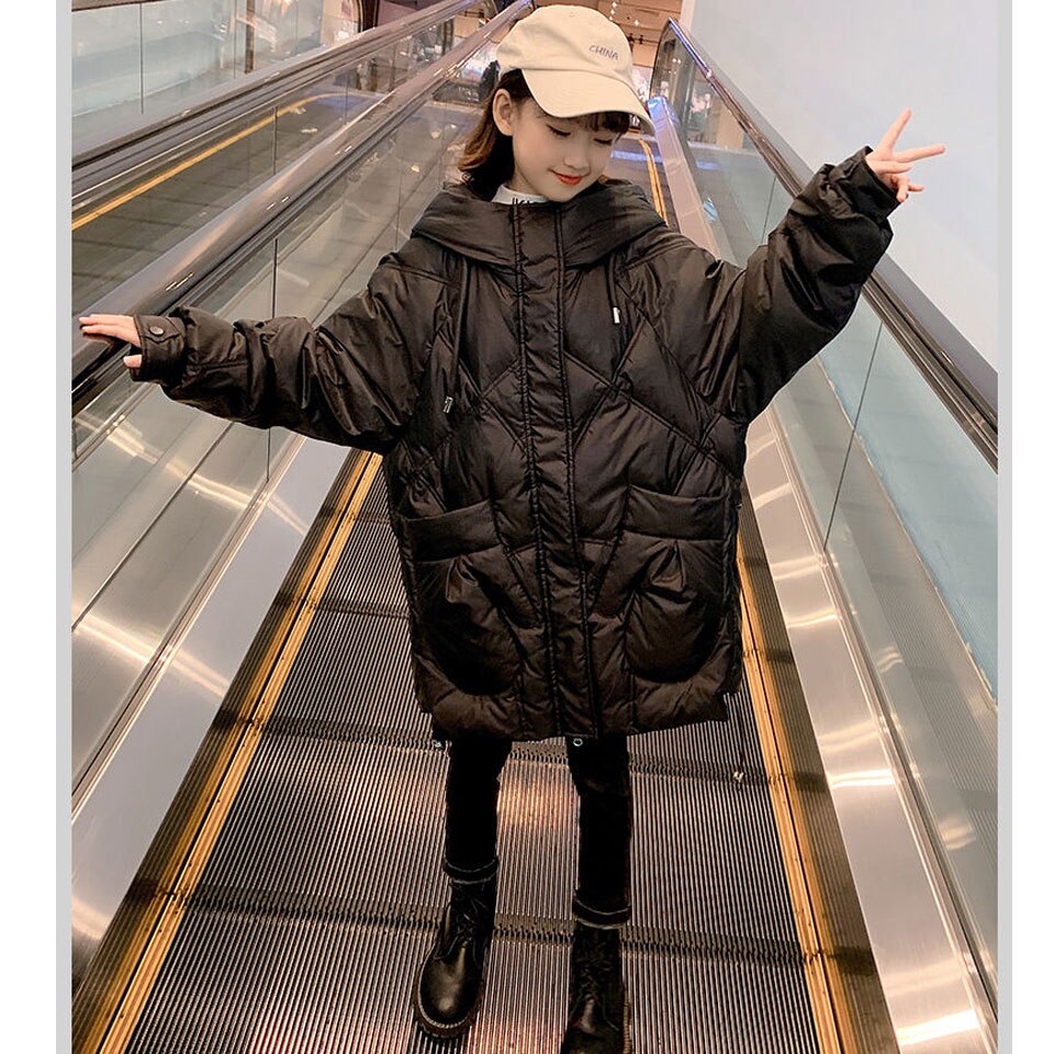 FEOYA Kinderen Jongens Jassen Winter Warme Jas Hooded Dikker Warme