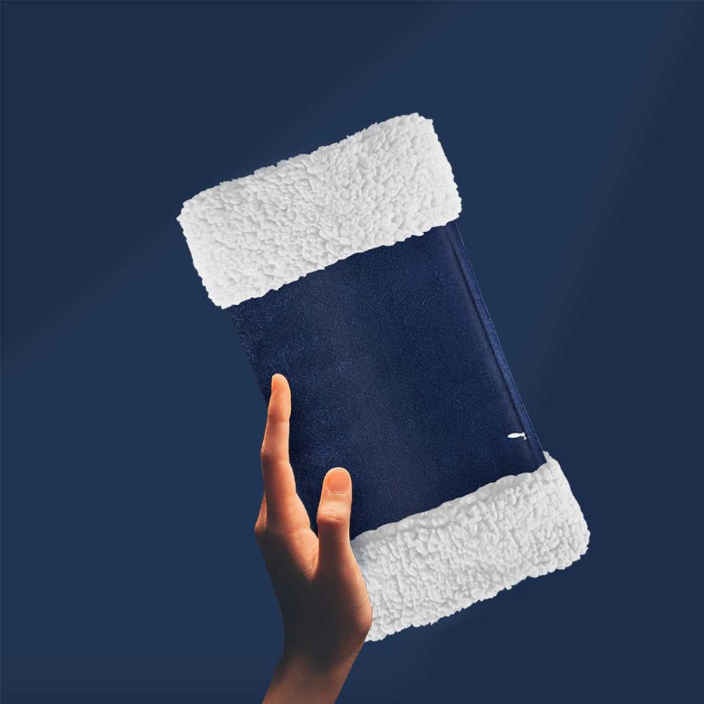 Calentador de manos eléctrico con USB para personas mayores, calentador de manos grueso de terciopelo de felpa, lavable, seguro, cálido para el hogar, suministros de invierno