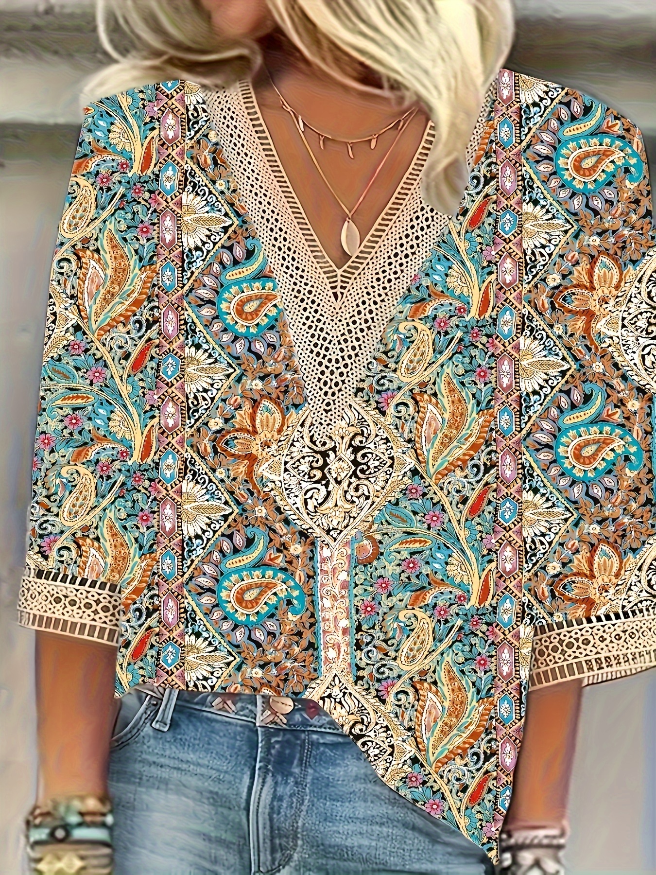 Temperamento camisa suelta de mujer blusa Casual de camisa de mujer de manga larga Top de fin de semana de vacaciones: M / Rojo