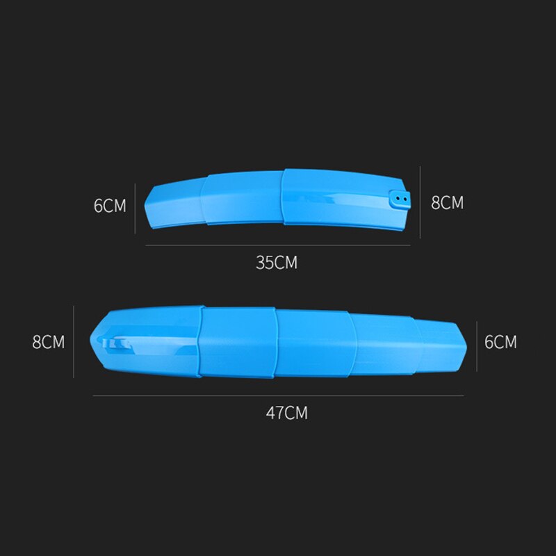 1 Pair Mountain Bike Mud Guard Telescopic Folding Bicycle Fender Set with Taillight MTB Mudguard Bicycle Front Rear Fender