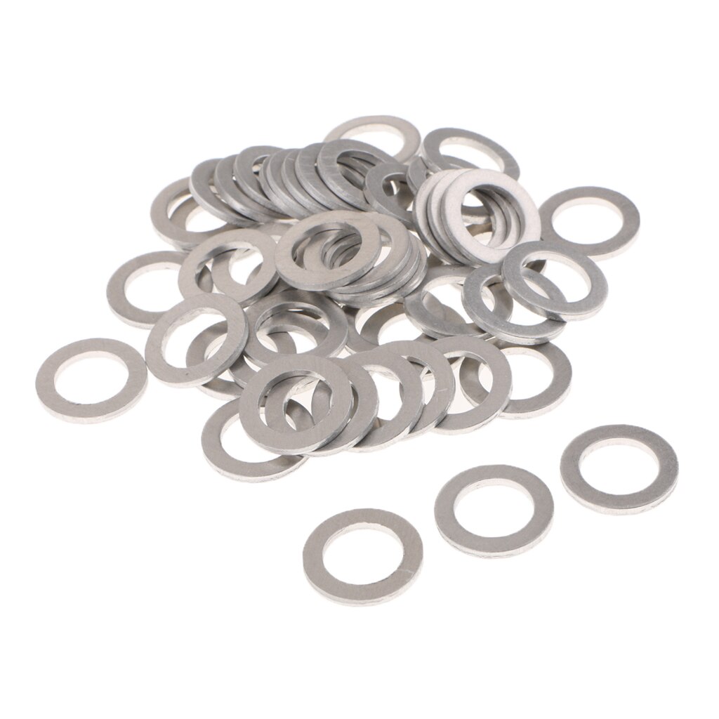 Pak Van 50 Sliver Motor Olieaftapplug Crush Washer Ringen Dikte: 2.5 Mm