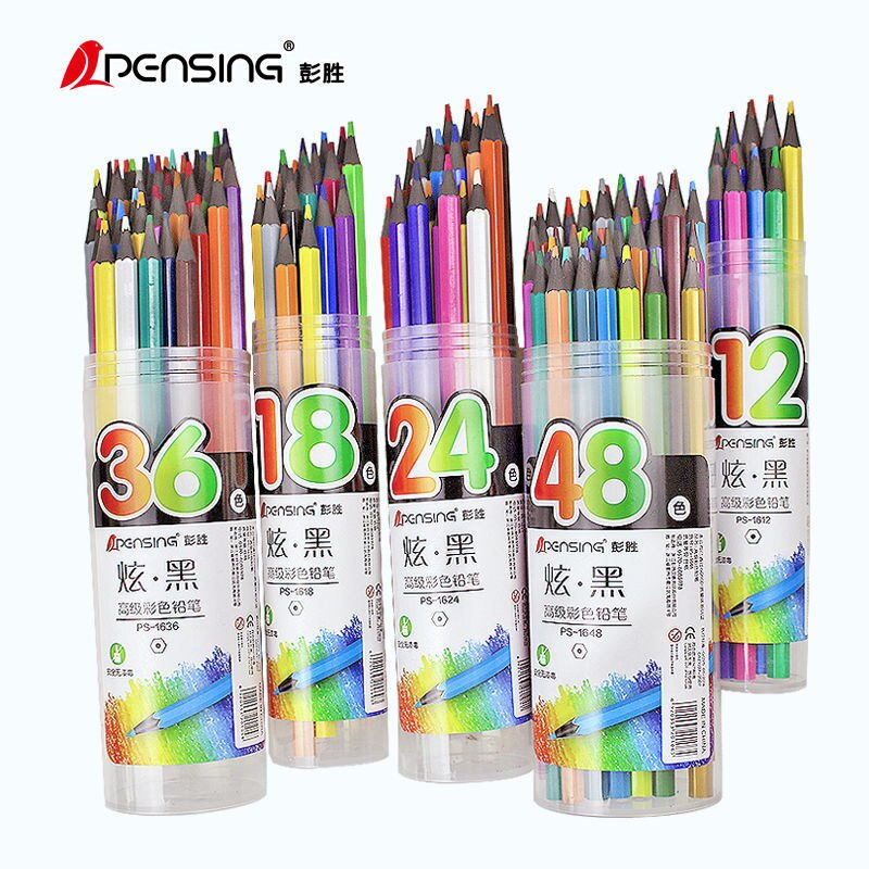 Lápiz de Color avanzado, sin madera, juego de lápices de colores pintados a mano para niños, lápiz de colores al óleo, crayón, dibujo artístico