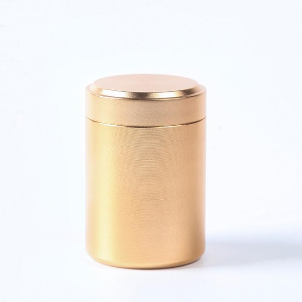 70ML/120MLAirtight Tea Canister Travel Loose Tea Caddy Metal Storage Bottle Kitchen Spice Coffee Powder Container Can