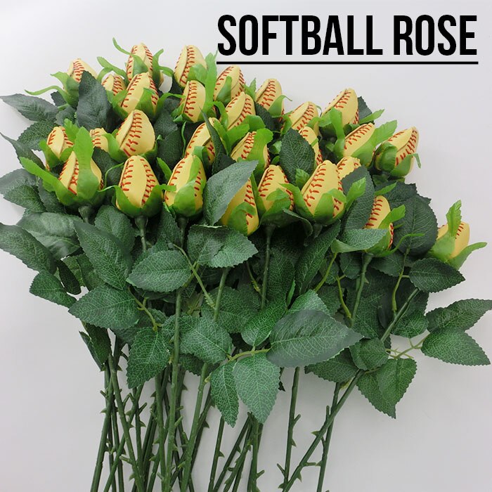 brotes deportivos de softbol rosas