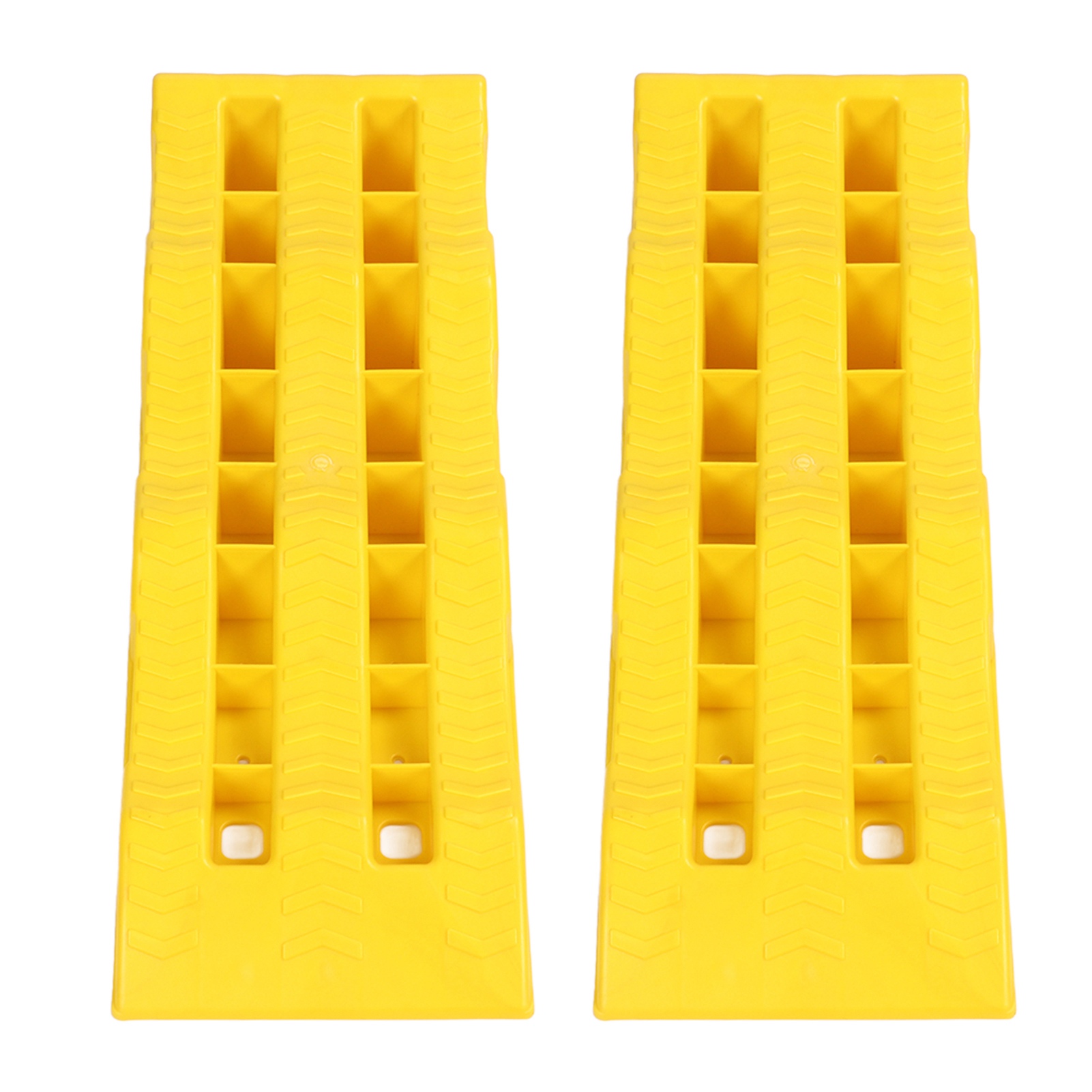 2 Stuks Camper Leveler Rv Nivellering Opritten 3 Trap Gele Aanhangwagen Camper Wiel Choks Voor Het Stabiliseren Van Ongelijke Grond En Parkeren