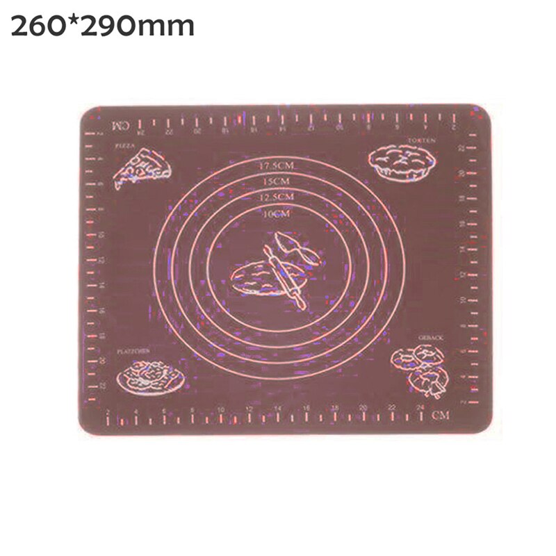 1PC Silicone Baking Mats Sheet Pizza Non-Stick Maker Holder Pastry Kitchen Gadgets Dough Rolling Pin Mat Bakeware Accessories