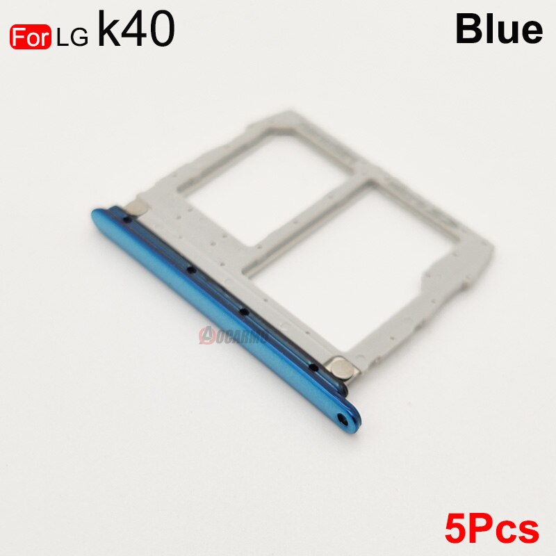 Aocarmo Voor Lg K40 Sim & Sd Kaartlezer Houder Lade Slot Voor Lg K12 Plus K12 + Vervanging Deel x420EM