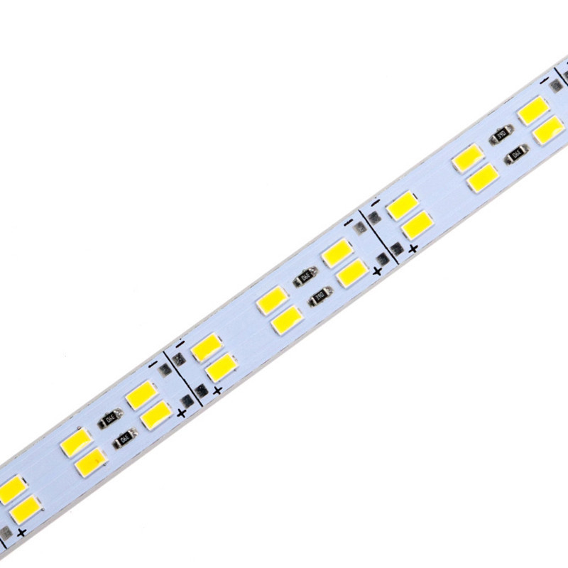 Tira dura LED regulable, barra LED de doble fila, 144 LED/M, armario, estante, escaparate, tira CCT 3000k 4000k 6000K, rojo, verde y azul