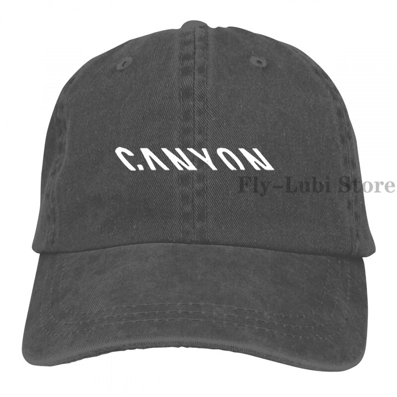 Canyon Cycling Baseball cap men women Trucker Hats adjustable cap: 2-Black