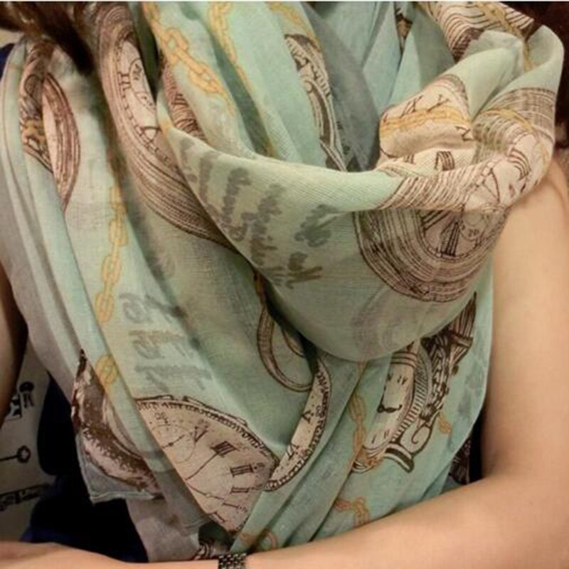 Casual Zachte 170*80 cm Vrouwen Gedrukt Voile Sjaal Strand Lange Sjaal Wrap Grote Sjaal Sjaals Vrouwen Accessoires vrouwelijke