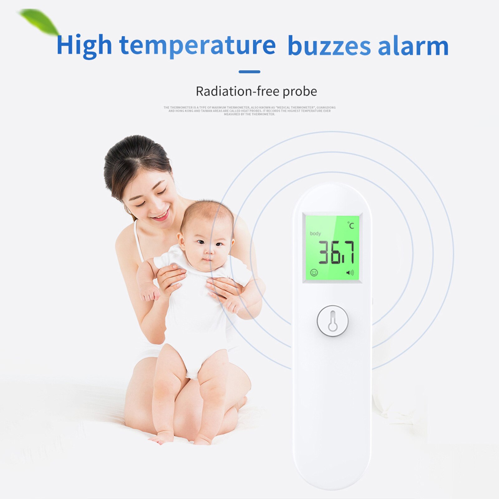 Digital Infrared Termometer Non-contact Infrared Thermometer Backlight Display High Accuracy Body Temperature Measurement